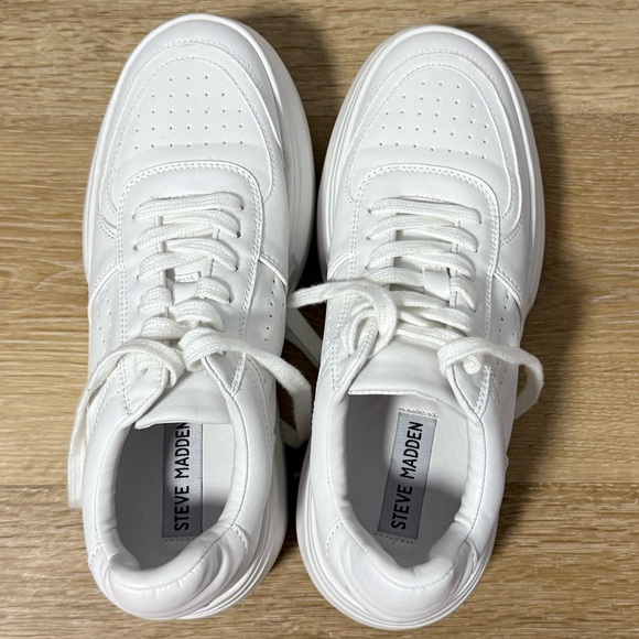 Steve Madden Cruiser White Sneakers - Picture 2 of 2